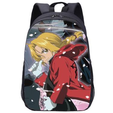 Imagem de Mochila escolar Fullmetals Alchemists Anime para crianças - yiweisai