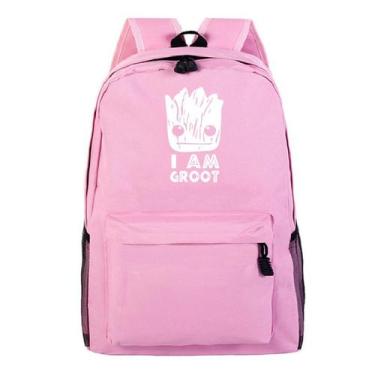 Imagem de Mochila I am Groot Anime School de poliéster para crianças - Yiweisai