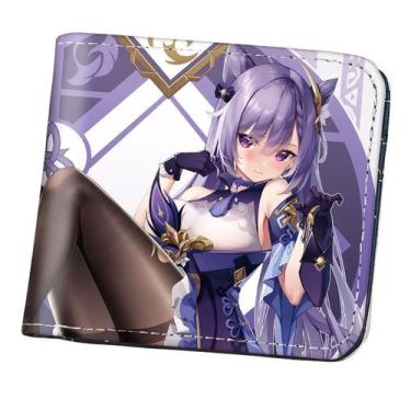 Imagem de Wallet Genshins Impacts Keqings: personagens do anime Slim BiFold - yi