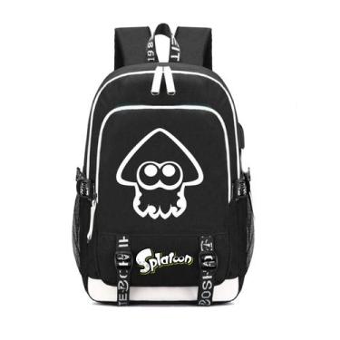 Imagem de Mochila escolar infantil Splatons, impressa em 3D, Oxford, 30x15x44cm 