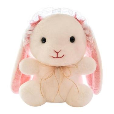 Imagem de Bolsa mensageiro de ombro Cute Rabbit Plush de 25 cm para crianças - y