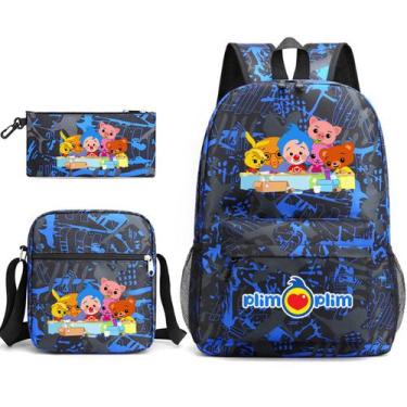 Imagem de Conjunto de mochilas Plims Plims Clown School, 3 unidades para criança