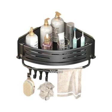 Imagem de Prateleira De Alumínio Para Banheiro Sem Furos, Suporte Para Shampoo, 