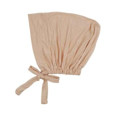Imagem de Touca Hijab Modal Feminina, Turbante Interno Com Cordão, Lenço Islâmic