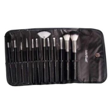 Imagem de Macrilan KP1-5E Kit – 12 Pincéis de Maquiagem + Necessáire Preta Kit-Feminino