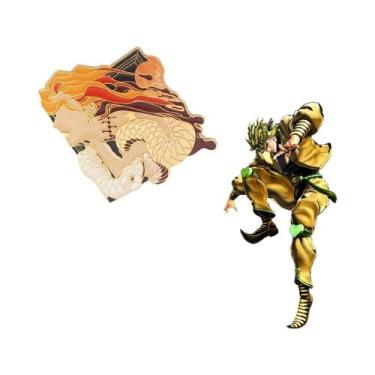 Imagem de Broches De Esmalte Joaninha Azul JoJo's Bizarre Adventure Giorno Giova