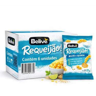 Imagem de Kit 6 Salgadinho Belive S/ Gluten Sabor Requeijão 25G