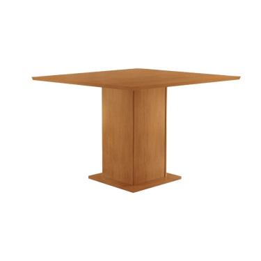 Imagem de Mesa para Sala de Jantar Loren 90cm Tampo MDF Canto Reto Moderna Mobilia