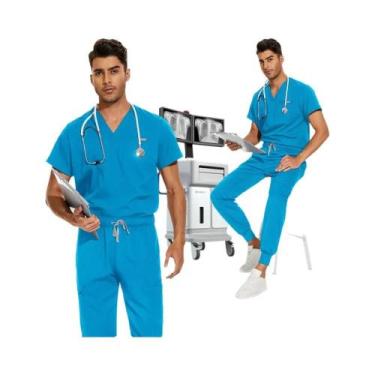 Imagem de Conjunto Unissex De Uniforme Hospitalar Para Médicos E Enfermeiros: Bl