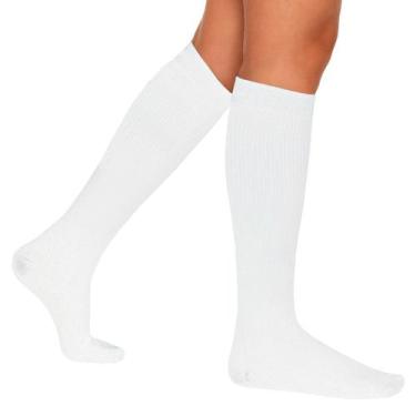 Imagem de Meia Kendall Care 3113 Alta Compressão - 3/4, Knd, Branco, M