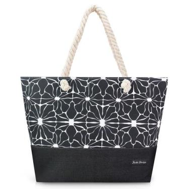 Imagem de Bolsa de Praia Feminina Grande Piscina Feira Verão Grande Transversal 