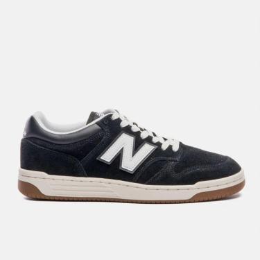 Imagem de Tênis New Balance 480 Preto Bege Claro BB480HEB-Unissex