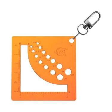 Imagem de Régua Medidora De Tricô E Costura Com Calculadora De Densidade E Ferra