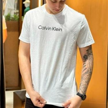 Imagem de CAMISETA MASCULINA CALVIN KLEIN BRANCA CKSM104 0900 Calvin Klein-Masculino