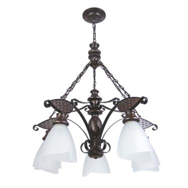 Imagem de Lustre Muller Rústico 5 Lâmpadas Envelhecido 505E