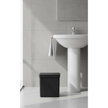 Imagem de Lixeira Compacta 2,5L com Tampa: Cozinha e Banheiro Elegante - Congrat