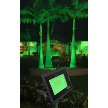 Imagem de Holofote LED Verde 10W Bivolt - Iluminação Impactante - Congratulation