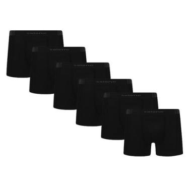 Imagem de Kit Com 6 Cuecas Plus Size Tamanhos Grandes Modelo Sem Costura - Selen