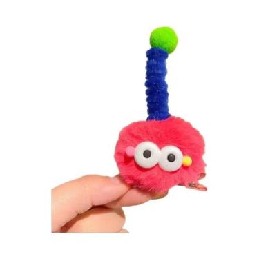 Imagem de Clipes De Cabelo De Monstro De Olhos Grandes Em Pelúcia Para Mulheres 