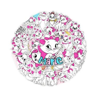 Imagem de Adesivos Estéticos Disney Os Aristogatos Marie (10, 30 Ou 50 Peças) Pa