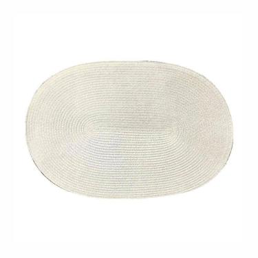 Imagem de Jogo Americano Le Oval Off White Plástico e Poliéster Branco 1 Peça