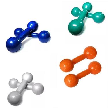 Imagem de Kit de Halteres Revestidos Em PVC - Par de 2,3,4 e 5 Kg-Unissex