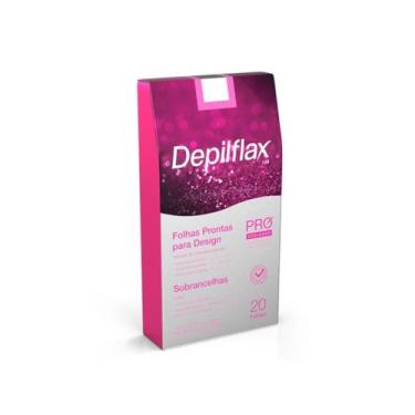 Imagem de Depilflax folhas prontas sobrancelhas 20 pares