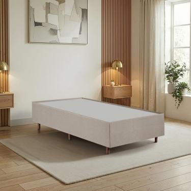 Imagem de Cama Box Solteiro em Madeira Eucalipto Base Resistente e Durável Santorini Espresso Móv...