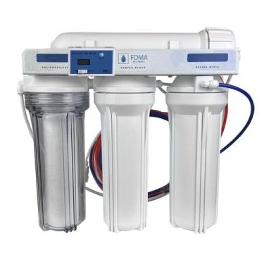 Imagem de Filtro Osmose Reversa 50gpd 4 Estágios com Tds Inline produção de água