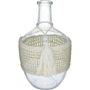 Imagem de Vaso Enfeite Decorativo Garrafa Fibra Vidro 25x15x15cm - HOME & CO