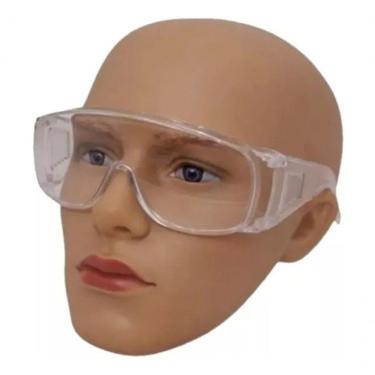 Imagem de Kit Óculos de Segurança Ferreira Mold Medical Cristal para Proteção em Laboratórios Transparente com Tratamento