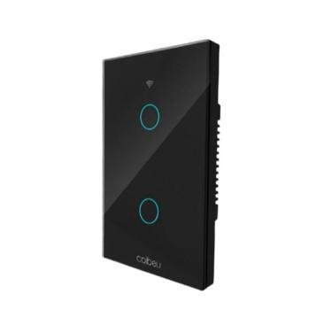 Imagem de Interruptor Inteligente Wi-Fi Touch 2 Botões C-n Controle Remoto Via Smartphone Cenário...
