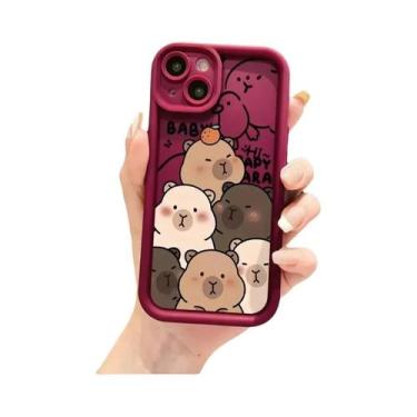 Imagem de Capa De Telefone Macia E Fofa De Capivara Para Apple iPhone 14 pro 16e