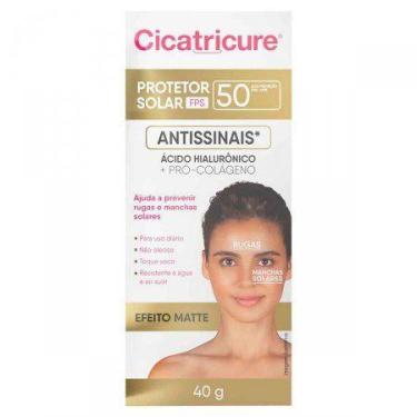 Imagem de Protetor Solar Cicatricure Antissinais FPS50 Efeito Matte 40g - GENOMM