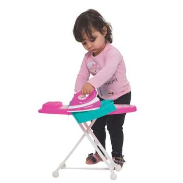 Imagem de Tábua de brinquedo com ferro ferrinho de passar roupa infantil de cria