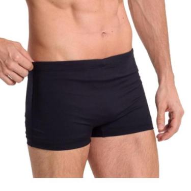 Imagem de Sunga Masculina Boxer Com Bolso Moda Praia Short - ACCS, Preto, 48