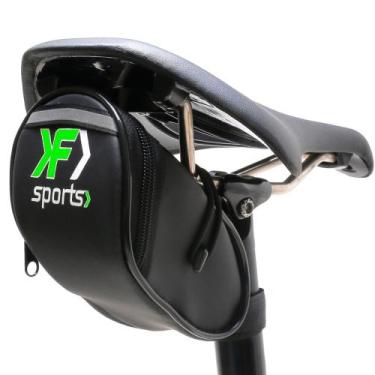 Imagem de bolsa bike selim compacto tamanho ideal verde - KF SPORTS