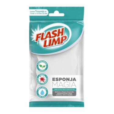 Imagem de Esponja Mágica Bucha Tira Mancha Riscos Limpeza Multiuso - Flash limp