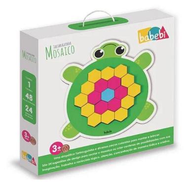Imagem de Tartaruguinha Mosaico Brinquedo Educativo 6058- babebi