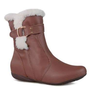 Imagem de Bota feminina forrada em lã sintética New Vancouver Ref.:23651 - Fiero