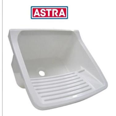 Imagem de Tanque plastico para lavar roupas 22 litros 47x43x27 Branco Astra