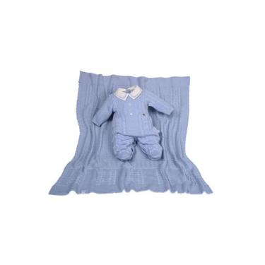 Imagem de Saída Maternidade Menino Azul Beth Bebê, P, Azul