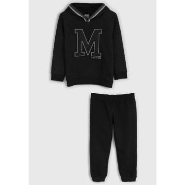 Imagem de Conjunto infantil manga longa moletom matelassê masculino mundi ref  5