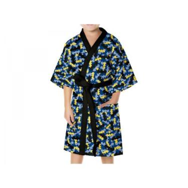 Imagem de Roupão Infantil Lepper Batman Masculino Azul