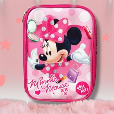 Imagem de Estojo Box Infantil Minnie Make Maquiagem 100 Pens Escolar Menina - Ge