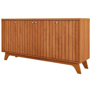 Imagem de Buffet Dani 4 Portas 152cm Cinamomo Ripado - D Madeira Móveis
