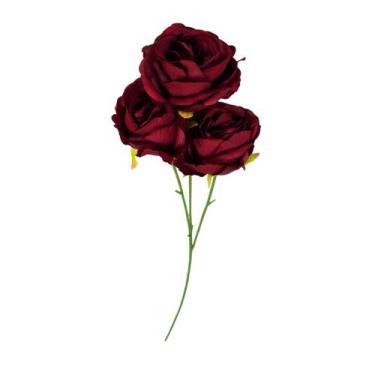 Imagem de Rosa Artificial Decorativa Realista para Vaso e Arranjos Castela - CAS