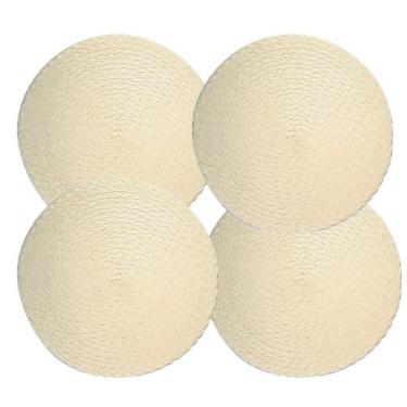 Imagem de Jogo Americano Redondo 4 Unidades 38cm - Paramount Plasticos, Branco