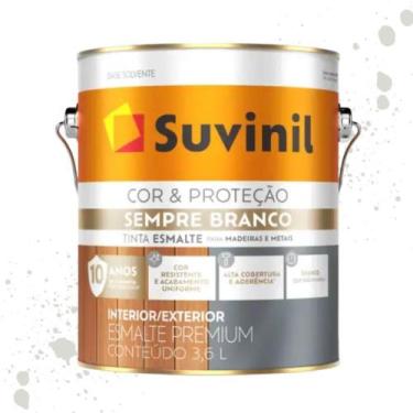 Imagem de Esmalte Sempre Branco Acetinado Branco Neve Suvinil 3,6L - SUVINIL COA