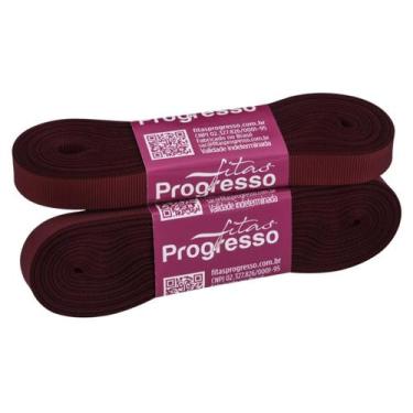 Imagem de Fita de Gorgurão Progresso 11mm Nº2 c/ 10 Metros - Vinho